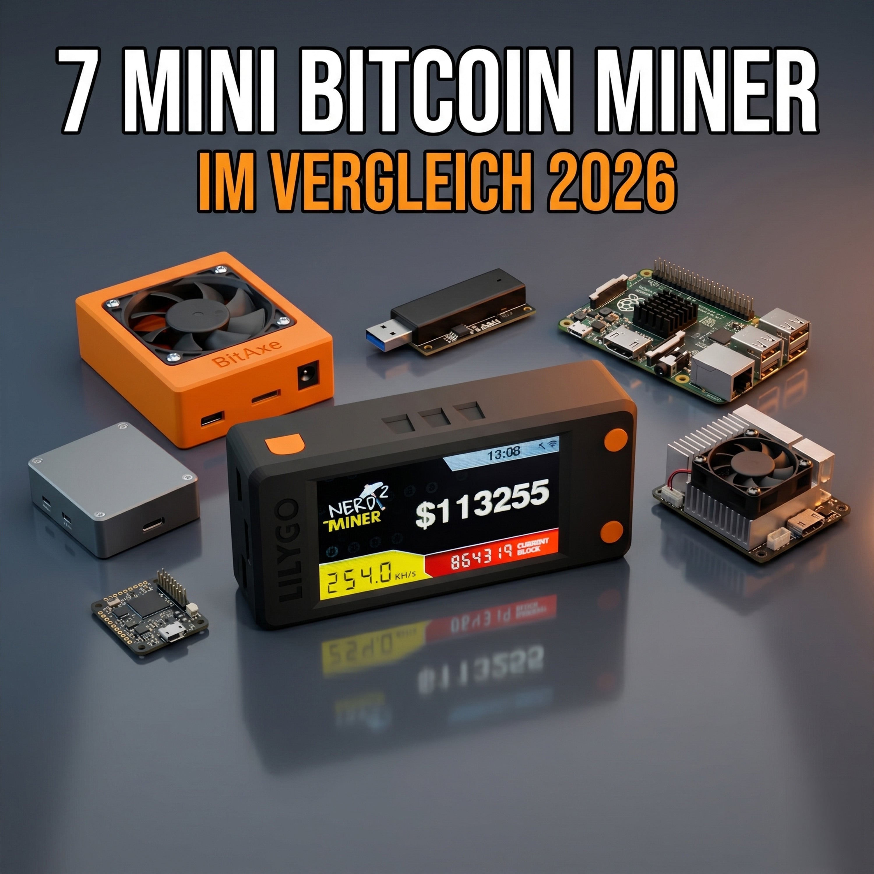 Nerdminer V2 Alternativen 2026 — 7 Mini Bitcoin Miner im Vergleich