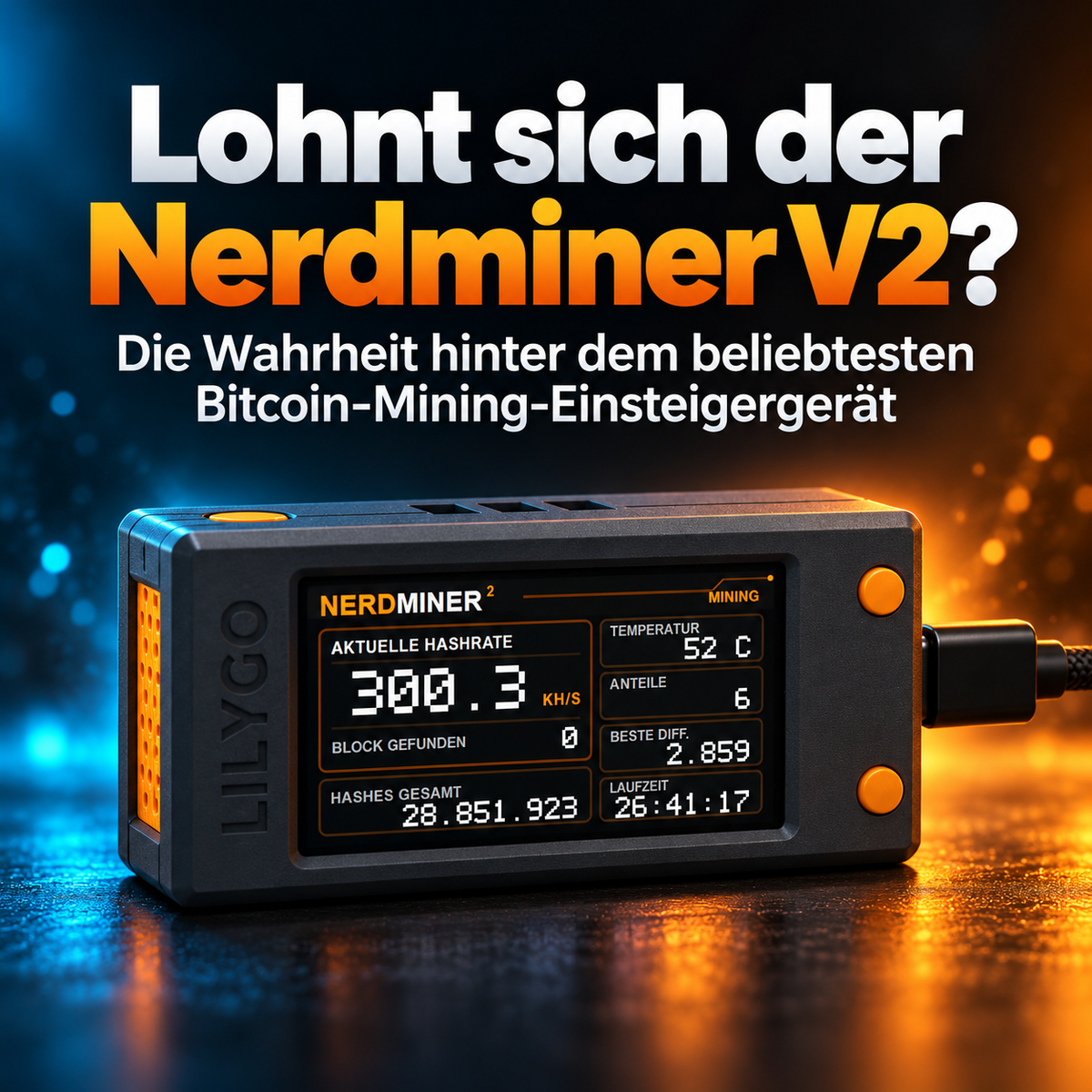 Lohnt sich ein Nerdminer? Kosten, Strom und Chancen 2026