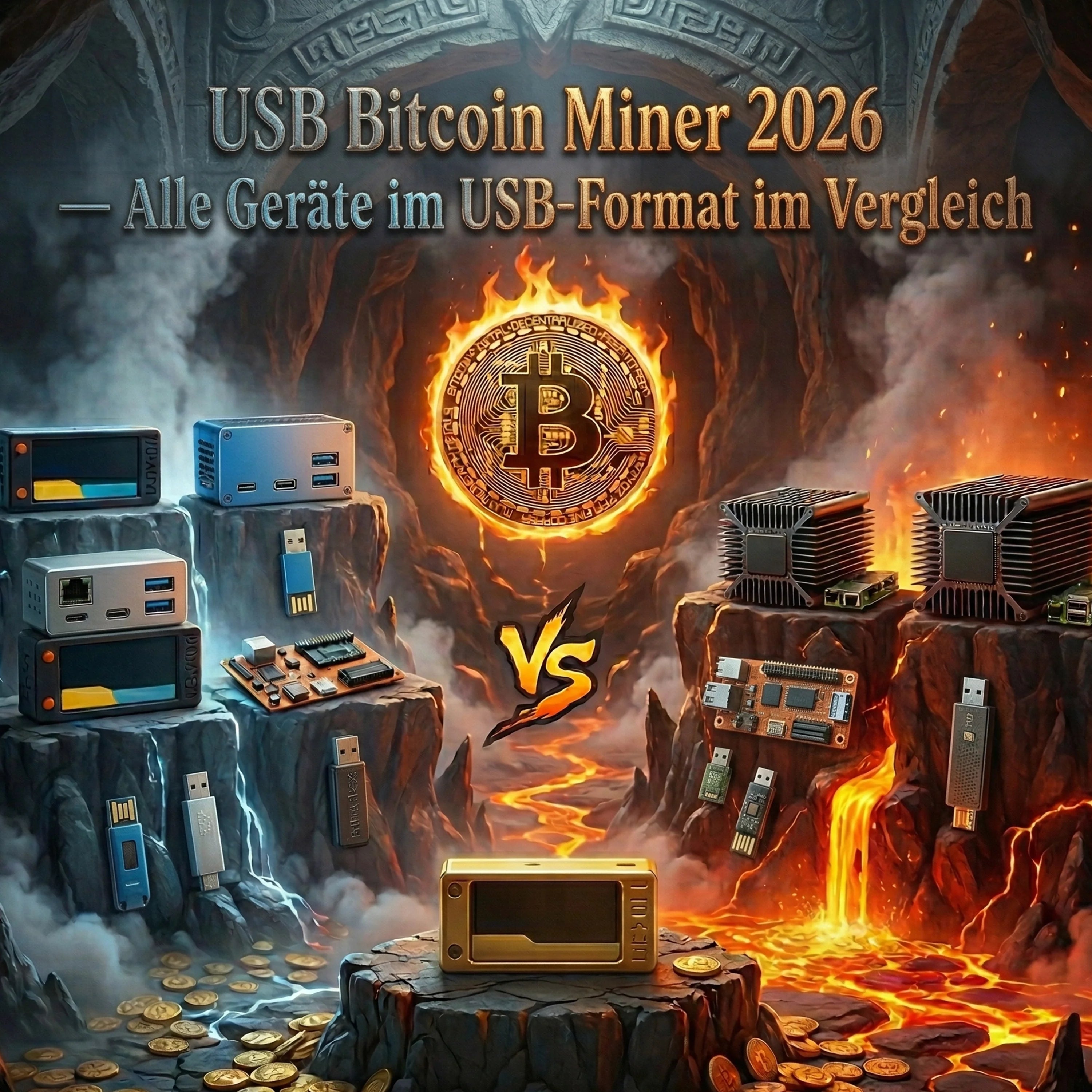 USB Bitcoin Miner 2026 — Alle Geräte im USB-Format im Vergleich