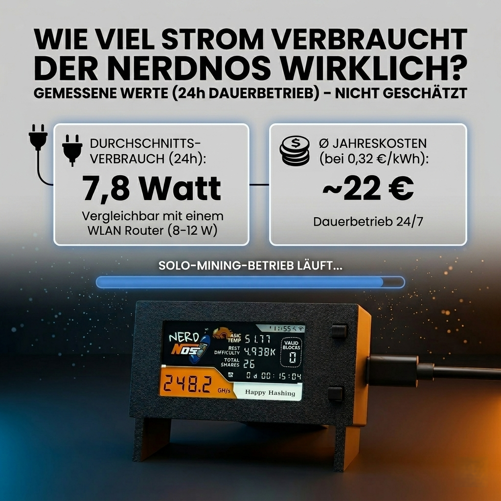 Wie viel Strom verbraucht der NerdNOS wirklich? Gemessen, nicht geschätzt